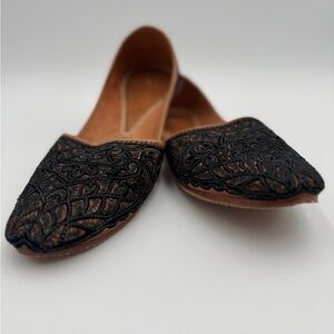 Embroidered Khussa Leather Shoes 9